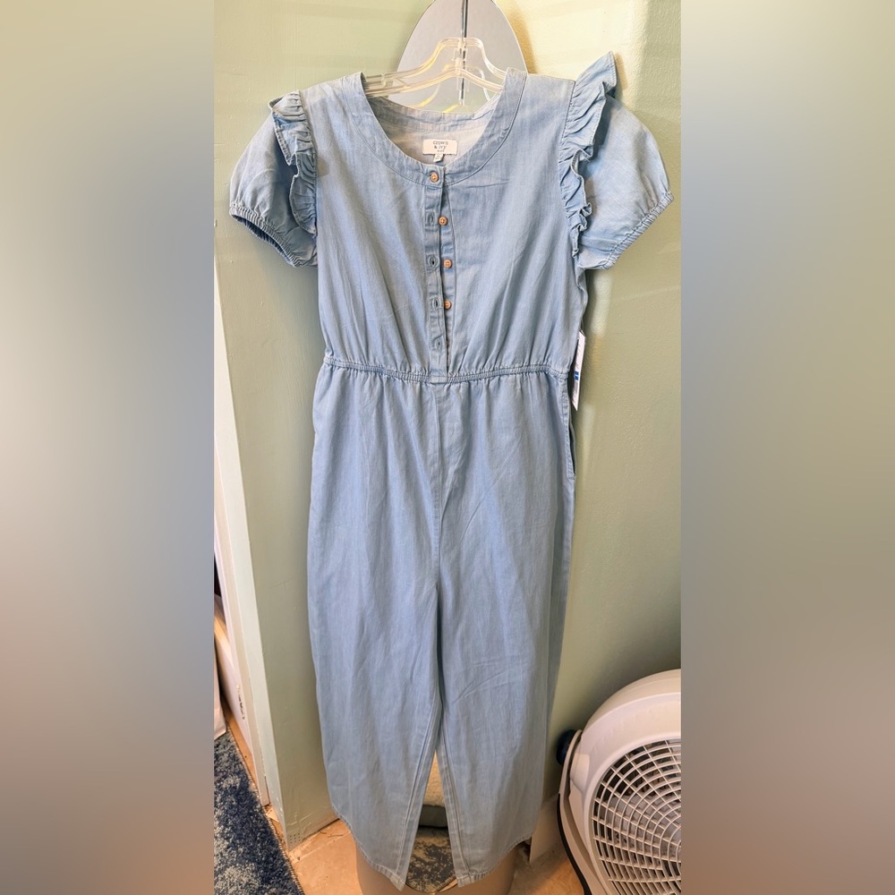 Crown & Ivy Kids Sky Blue Button-Up Top
